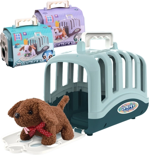 Mascotas de peluche en transportín – set de 15 unidades