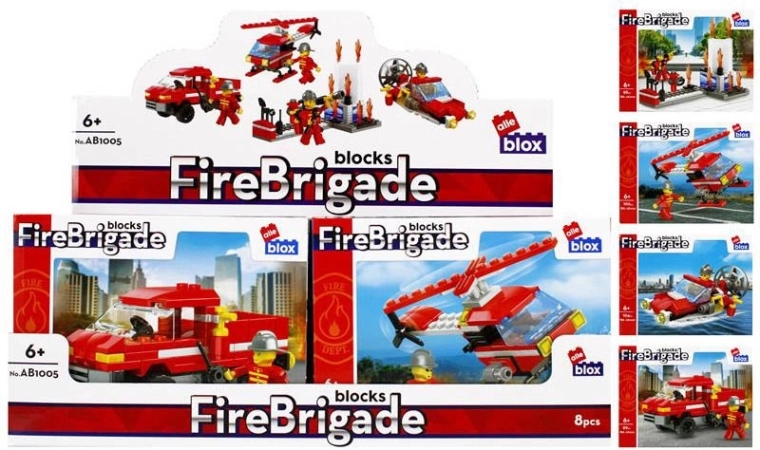 Set de construcción de bomberos con minifigura – 4 tipos