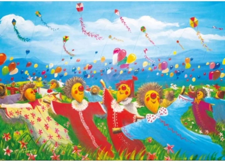 Puzle Carnaval de espantapájaros 1000 piezas