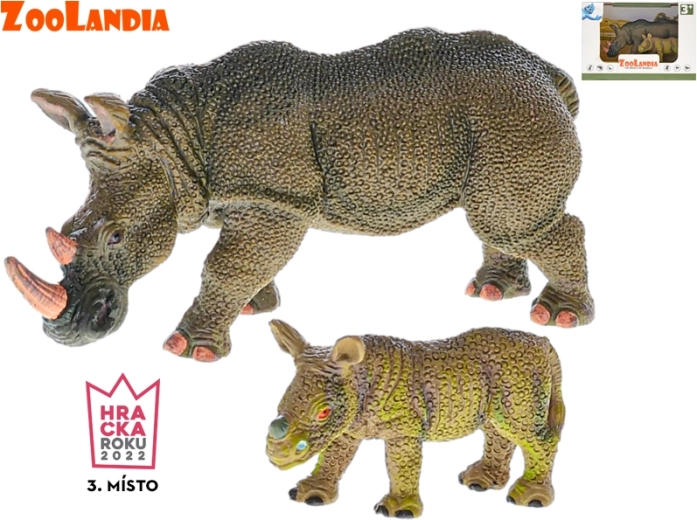 Zoolandia rinoceronte con cría – set de figuras