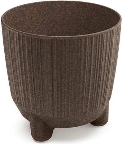 Maceta Ryfo N Eco Wood color café 12,6 cm