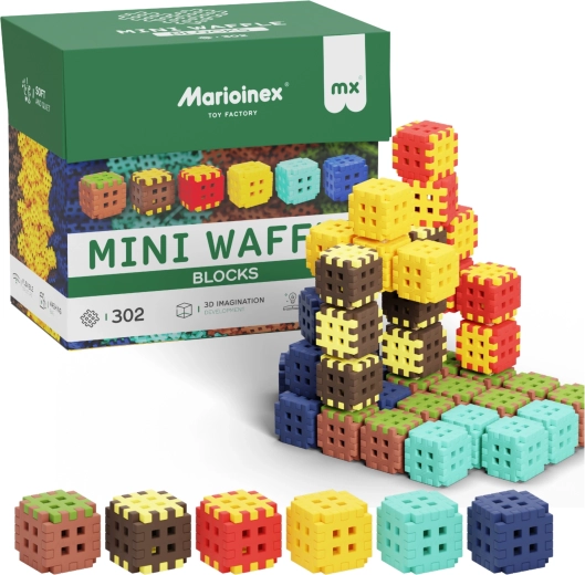 Bloques de construcción Mini Waffle Blocks 302 piezas MARIOINEX