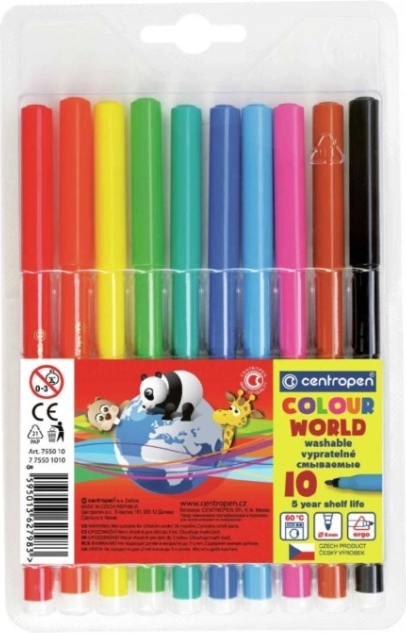 Centropen set de rotuladores 10 colores