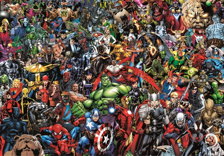 Puzzle coleccionable de 1000 piezas Compact Puzzle Marvel