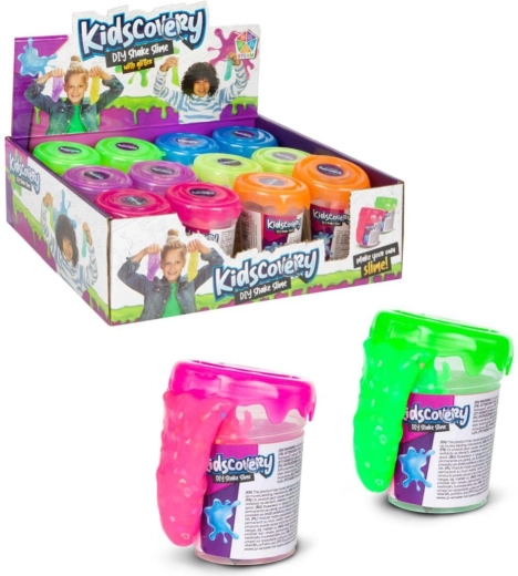 Kidscovery set para hacer slime – 6 colores (12 uds. en caja)