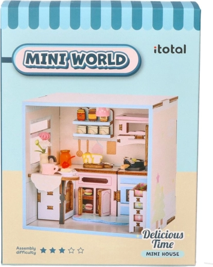 Mini World DIY cocina en miniatura para montar