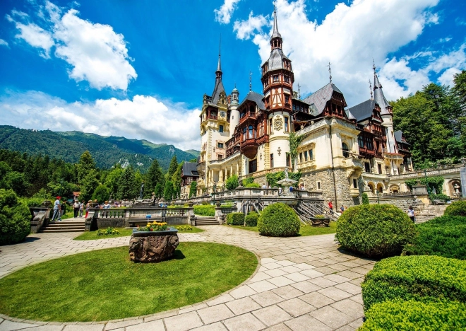 Puzzle Castillo Real Sinaia Rumanía 1000 piezas