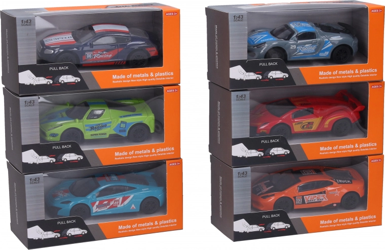 Coche de retrofricción 10 cm 1:43