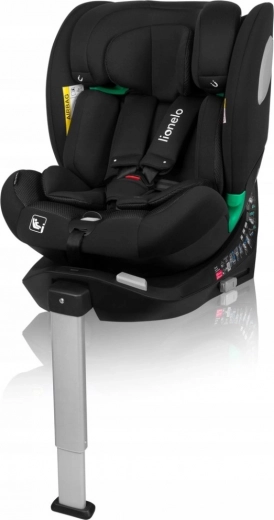 Silla de coche infantil Lionelo Braam Air i-Size 40-150 cm negra