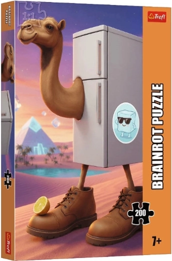 Puzzle BrainRots camello de nevera 200 piezas
