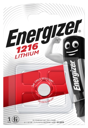 Batería de botón de litio CR1216 ENERGIZER 3 V