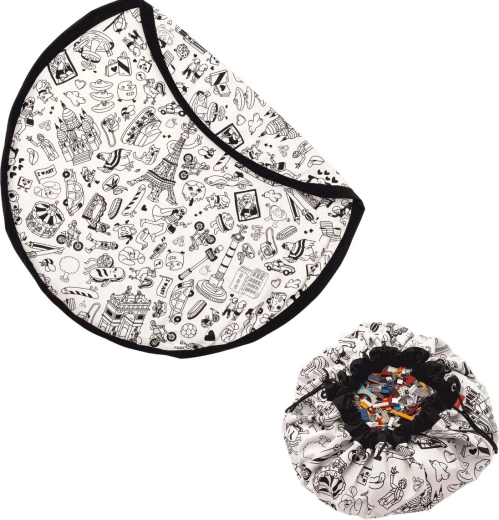 Play&Go alfombra de juego y bolsa para juguetes Omy Paris Color My Bag