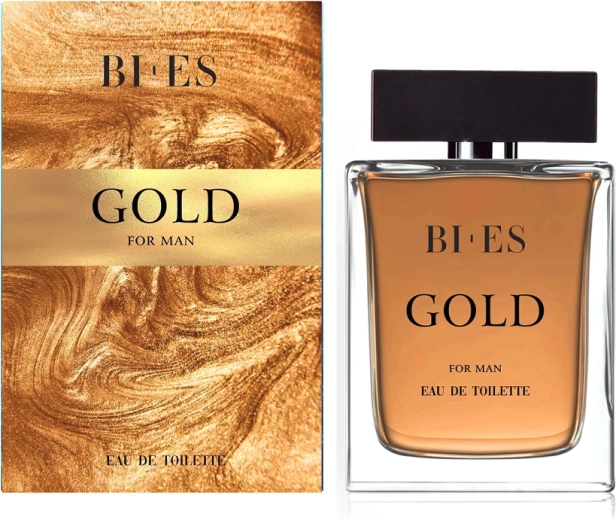 Agua de tocador para hombre BI-ES Gold 90 ml