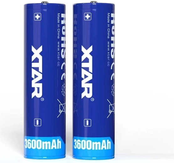 Batería recargable Li-ion XTAR 18650 3,6 V 3600 mAh con protección