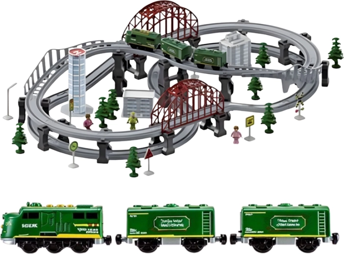 Vía ferroviaria de varios niveles