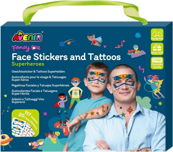 Pegatinas para el cuerpo y tatuajes temporales – Superhéroes