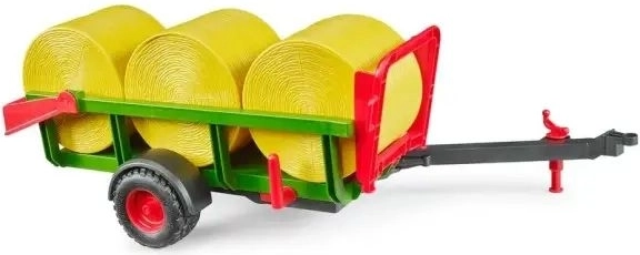Transporte de tres pacas redondas