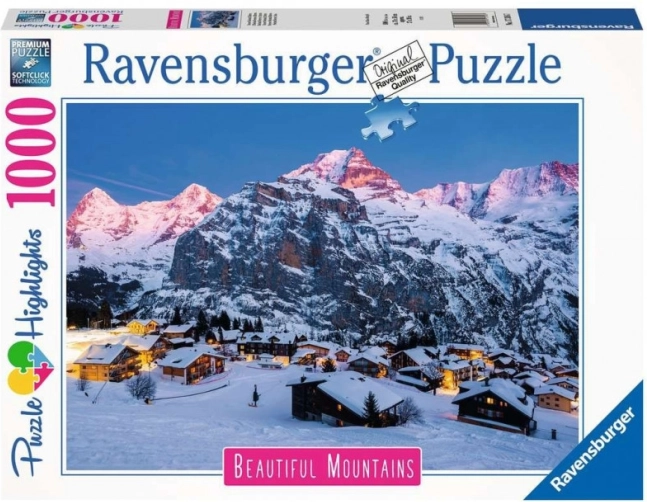 Puzzle Ravensburger Mürren del Oberland bernés 1000 piezas