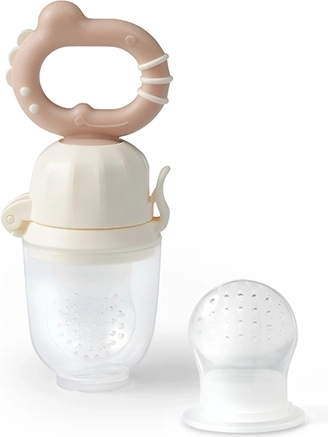 Alimentador para dar comida BABYONO Dino, beige, a partir de 6 meses