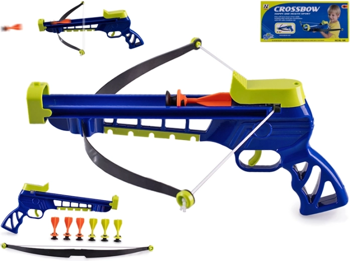 Ballesta infantil de 31 cm con dardos de ventosa
