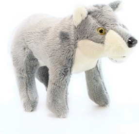Lobo de peluche de pie 20 cm