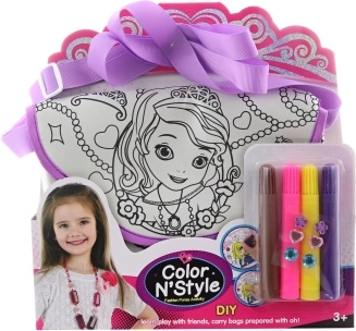 Bolso para colorear con motivo de princesa