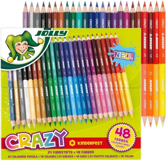 Lápices de colores de doble punta CRAZY 24/48 colores