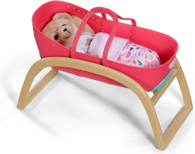 Cuna BABY born 3 en 1 con mecedora y capazo portátil