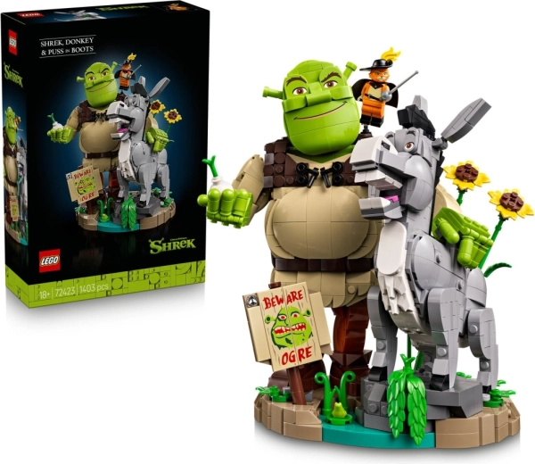 LEGO Shrek – Shrek, asno y Gato con Botas