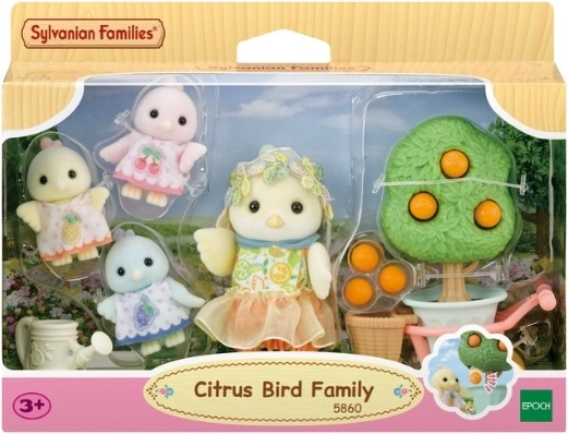 Familia de pájaros Citrus de Sylvanian Families