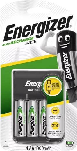 Cargador USB de baterías Energizer con аккумуляторы AA