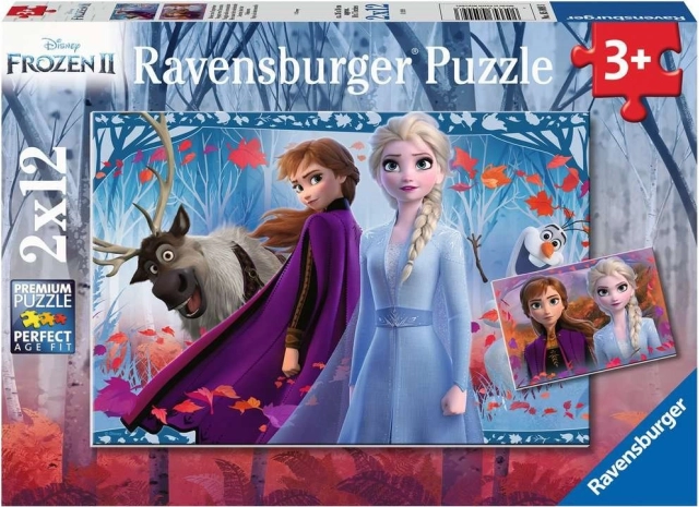 Puzzle Ravensburger Frozen 2 – 2×12 piezas