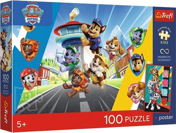 Puzzle Premium Plus Kids Patrulla Canina Aventura perruna 100 piezas