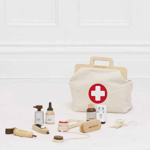Práctica bolsa de tela de estilo vintage