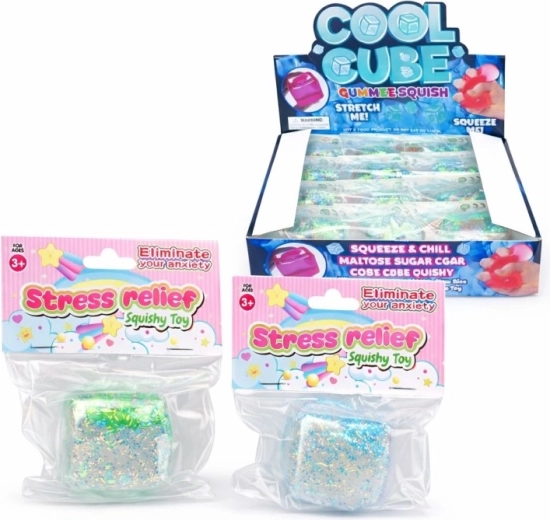 Cubo antiestrés relajante con motivo de pez 5 cm
