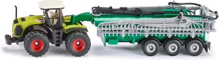 Tractor CLAAS Xerion con cisterna y pulverizador SIKU