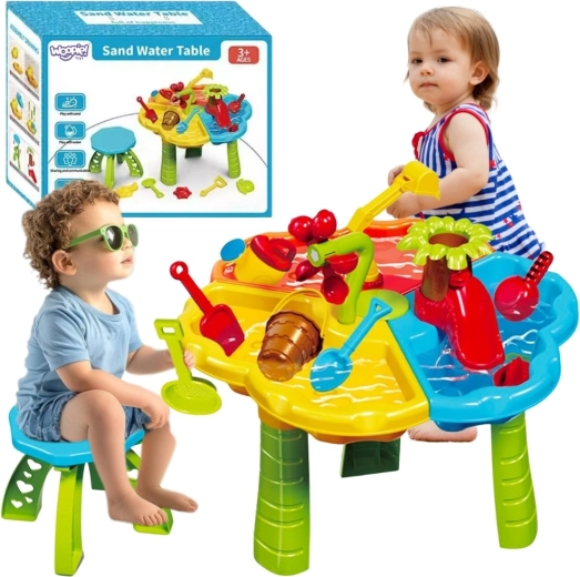 Mesa de agua y arena Woopie 2 en 1 con silla