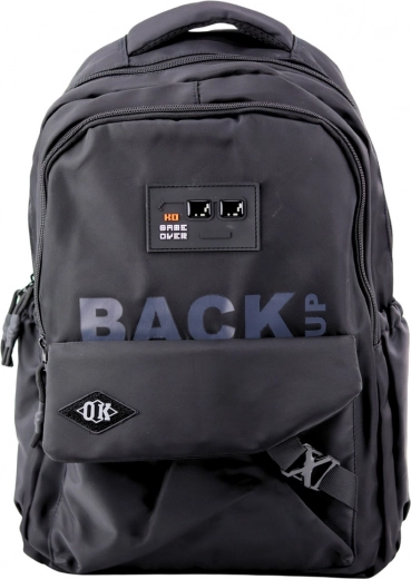 Mochila escolar urbana negra 23L