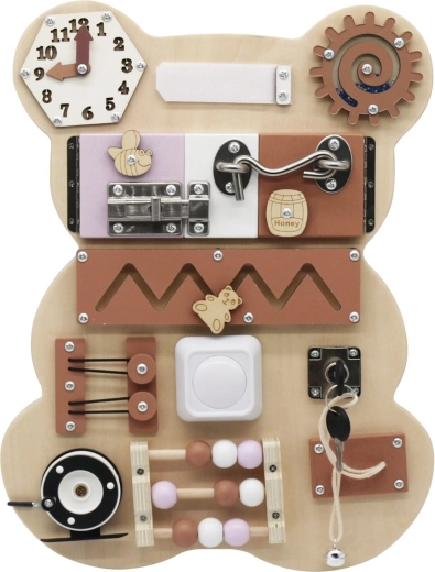 Tablero activo Montessori osito 10 en 1 Baby Mix