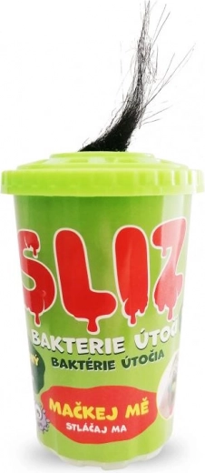 Slime Glumi Ataque de bacterias – slime transparente creativo con bolitas
