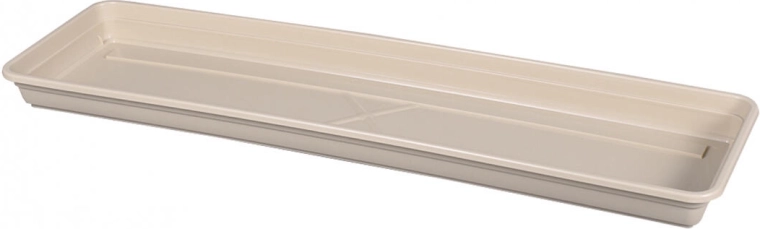 Plato bajo para jardinera LOBELIA MODERN 50 cm marrón claro