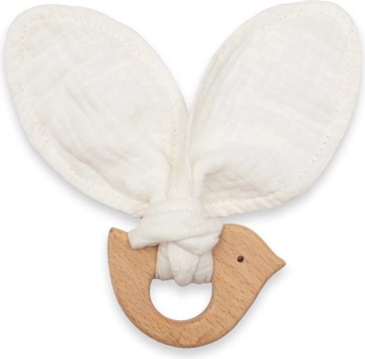 Mordedor infantil con pajarito NEW BABY Bird white