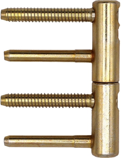 Bisagra de puerta TRIO 15, completa, zinc amarillo (10 uds)
