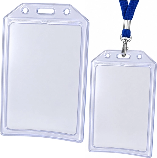 Funda transparente para tarjeta de identificación, vertical 10,5 × 6 cm - 1 pieza