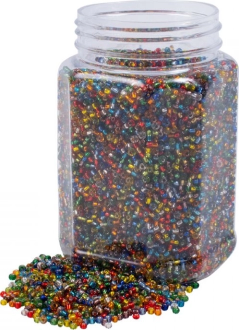 Cuentas de rocalla transparentes 500 g PLAYBOX