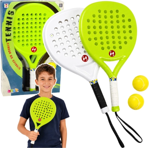 Set de tenis de playa: raquetas y pelotas de espuma
