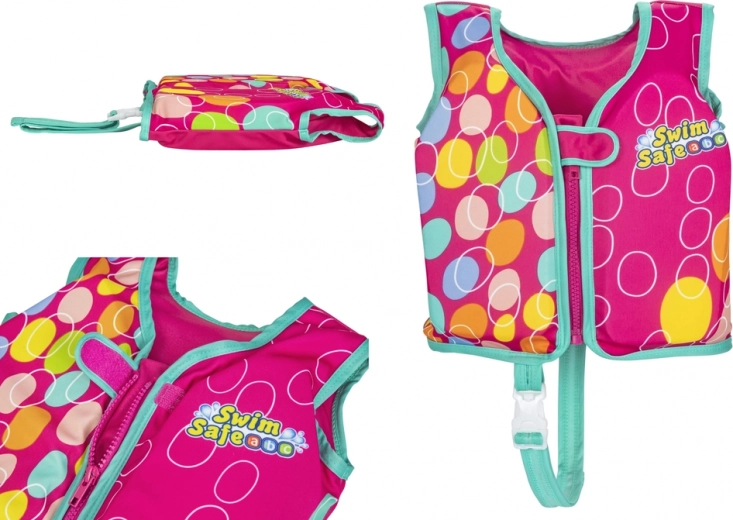Chaleco salvavidas infantil rosa 56 cm Swim Safe