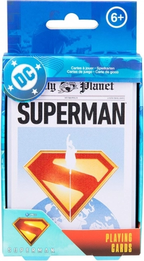 Cartas de juego Superman en caja metálica
