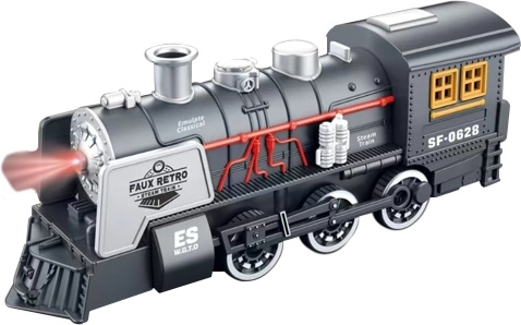 Locomotora retro SF-0628 con sonido y luz 20 cm