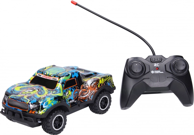 Coche todoterreno RC con control remoto 17 cm